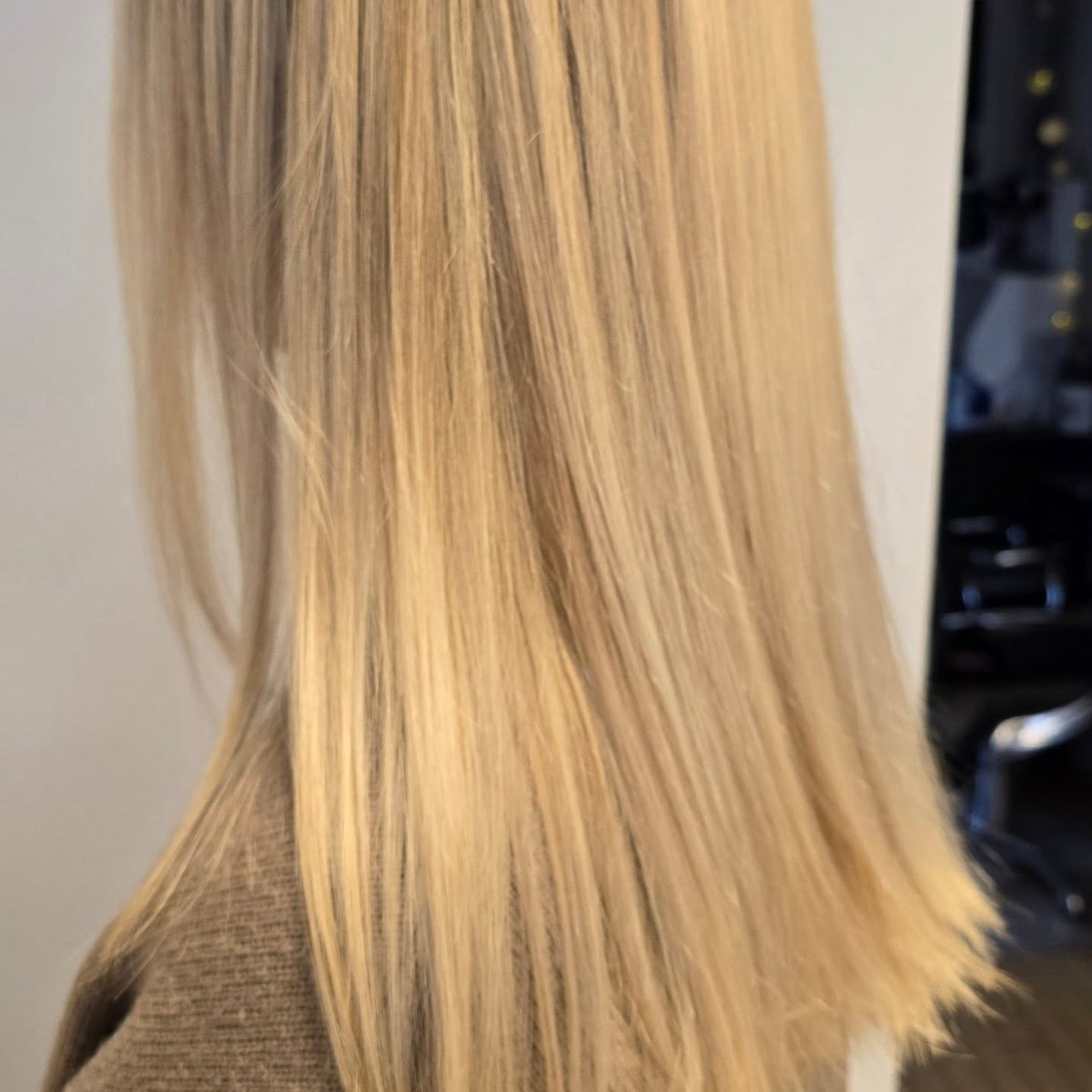 Lyst blondt hår